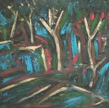 Dipinto ad olio espressionista