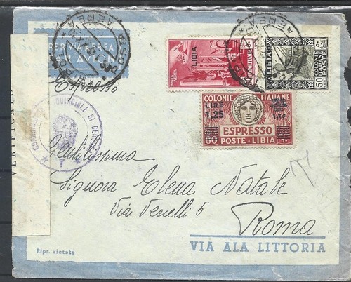 1940 libia 50c - libia, p.a+1,25l