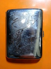 2 Porta Sigarette Vintage In Metallo Dei Primi Del 900