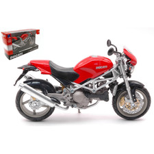 DUCATI MONSTER S4 1998 RED 1:12 New Ray Moto Modellino Nuovo