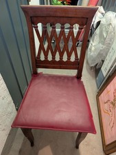 Sedia da sala da pranzo, stile arte povera - Noce scuro - Come nuova