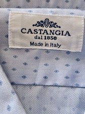 Camicia sartoriale cotone Castangia taglia 16/41 stile Isaia