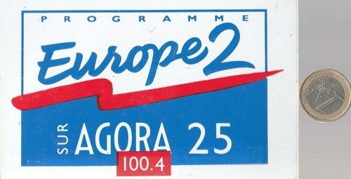 Autocollant radio europe - radio.,