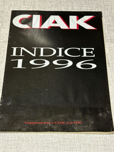 Rivista ciak indice 1996 - ciak,