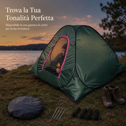 Tenda campeggio pieghevole - tenda, da