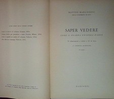 Marangoni SAPER VEDERE garzanti 