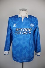 LOTTO NAPOLI MAGLIA CALCIO UOMO L JERSEY SOCCER ITALIA SPORT MANICA LUNGA 94/95