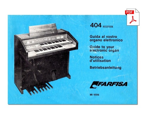 Farfisa 404 silver service - silver,