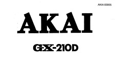 AKAI GX-210D Schematic