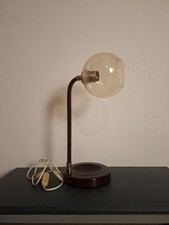 Lampada Da Tavolo Anni 80' Completamente In Vetro Murano