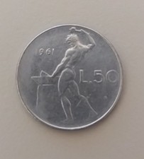 Moneta da 50 Lire del 1961