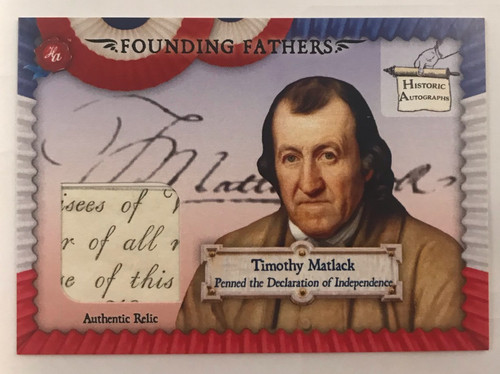 Timothy matlack 2025 - 2025, autografi