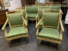 Salotto Impero laccato divano