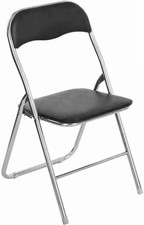 Set 6 Sedie Imbottite Pieghevoli Salvaspazio Sedia Con Struttura Tubolare in Met