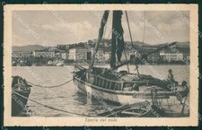 La Spezia Città Barca PIEGHINA cartolina QZ7266