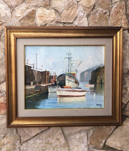 Quadro barche all - quadro, all’ormeggio-