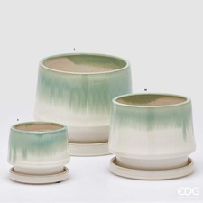 Edg vaso cachepot con piatto - edg,