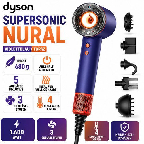 Dyson supersonic nural blu - dyson,