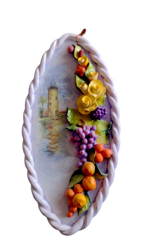 Decorazione parete terracotta