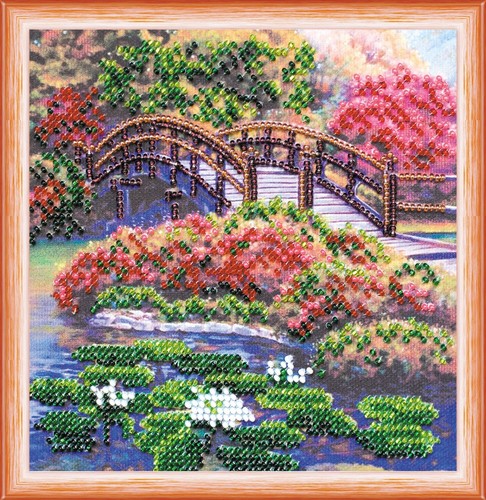 Kit ricamo perline fiori - , nello