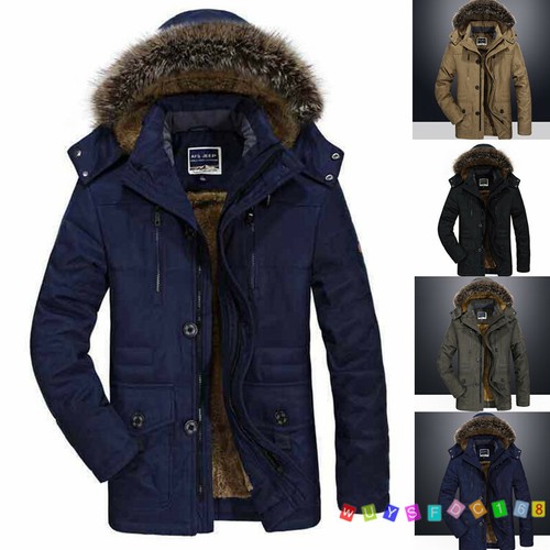 Parka uomo invernale pelliccia