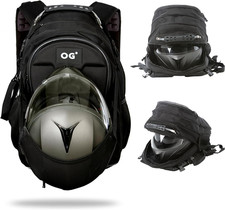 Cityrunner Zaino Moto, Impermeabile, Espandibile 30-35L, Borsa Porta-Casco Moto,