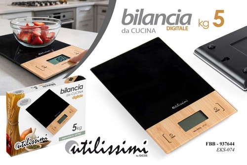 Bilancia cucina digitale vetro