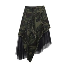 Donna Jeans Camouflage Gonna