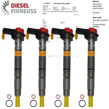 4x Iniettore Iniettore Bosch 03L130277 VW Audi Seat Skoda 2.0 TDI 0445116030