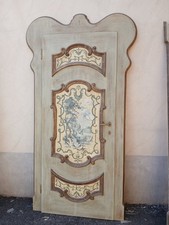PORTA LACCATA VENEZIANA 1 ANTA CON TELAIO - DIPINTA AI 2 LATI - 1970 EMILIA