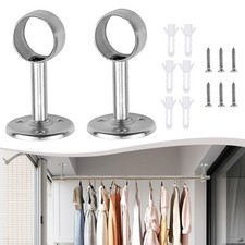 Supporti terminali per pali armadio confezione da 2 design resistente con viti d