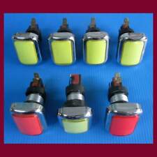 7 PULSANTI LUMINOSI CON MICRO E LAMPADINE 12V X ARCADE SLOT VIDEOGIOCHI JAMMA
