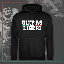 FELPA CON CAPPUCCIO ULTRAS LIBERI UOMO TIFOSI STADIO TIFOSO CALCIO