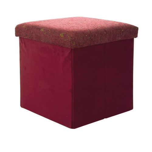 Pouf pieghevole 38x38 rosso - pouf,