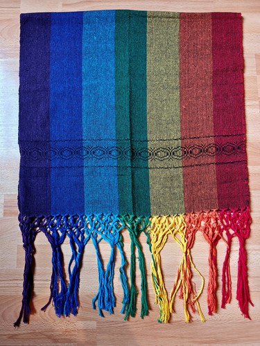 Scialle rebozo tessuto mano - tessuto,
