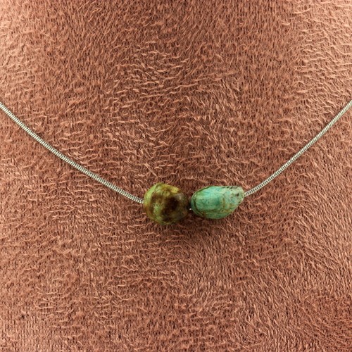 Collana perle turchesi - collana,