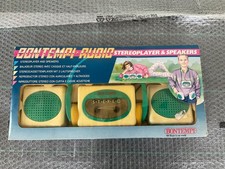 BONTEMPI AUDIO RADIO STEREOPLAYER E SPEAKERS CASSE STEREO CUFFIE Nuovo in box*23