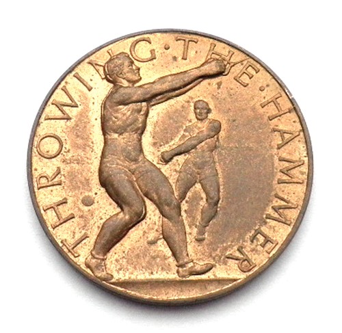 Medaglia bronzo art decò - medaglia,