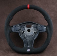 05-09 VOLANTE LEON ALTEA CUPRA R personalizzato su misura fondo piatto Alcantara