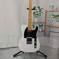 Chitarra elettrica personalizzata TL bianca battipenna bianca pickup SS 6 corde consegna veloce