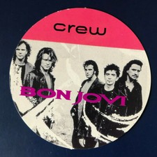 BON JOVI - Crew - Tour pass /