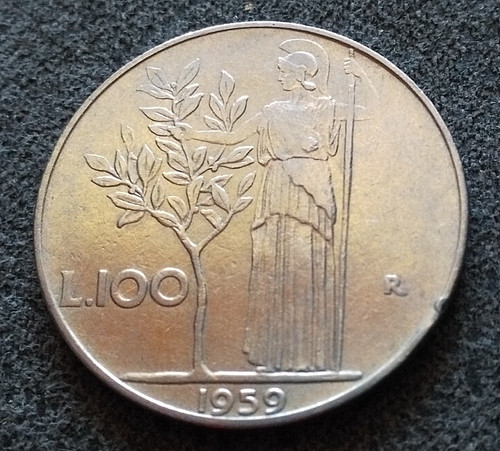 Monnaie italie 100 lire 1959 - lire,