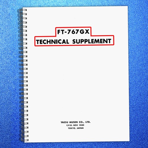 Yaesu 767gx technical - ft-767gx,