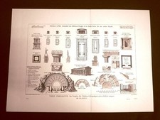 Tabella dei templi, teatri ed edifici antichi della Sicilia Litografia Saint-Non