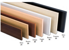 DECORLEGNO - MENSOLA EURO IN MELAMINICO COLORE CILIEGIO CM.80X20X1,9 FORO 10mm