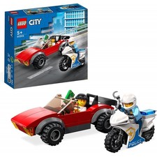 Lego City - Inseguimento sulla moto della polizia - LEGO 60392 con Modello di Au
