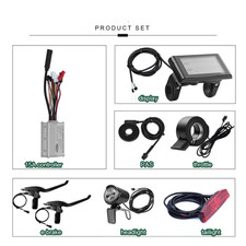 Kit Regolatore Brushless Accessori Bici Elettrica con LCD e Luci