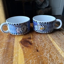 Tazze zuppa ceramica vintage