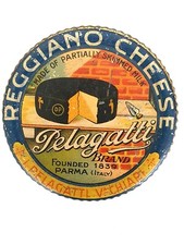 sigillo in latta litografata Parmigiano Reggiano azienda Pelagatti ved. Chiari 