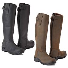 Stivali Toggi Calgary Adulti Lunghi Pelle Equitazione Country Passeggio TAGLIE 36-43